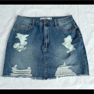 Hollister Jean Mini skirt size 11 / w30 denim skirt‎ NWT